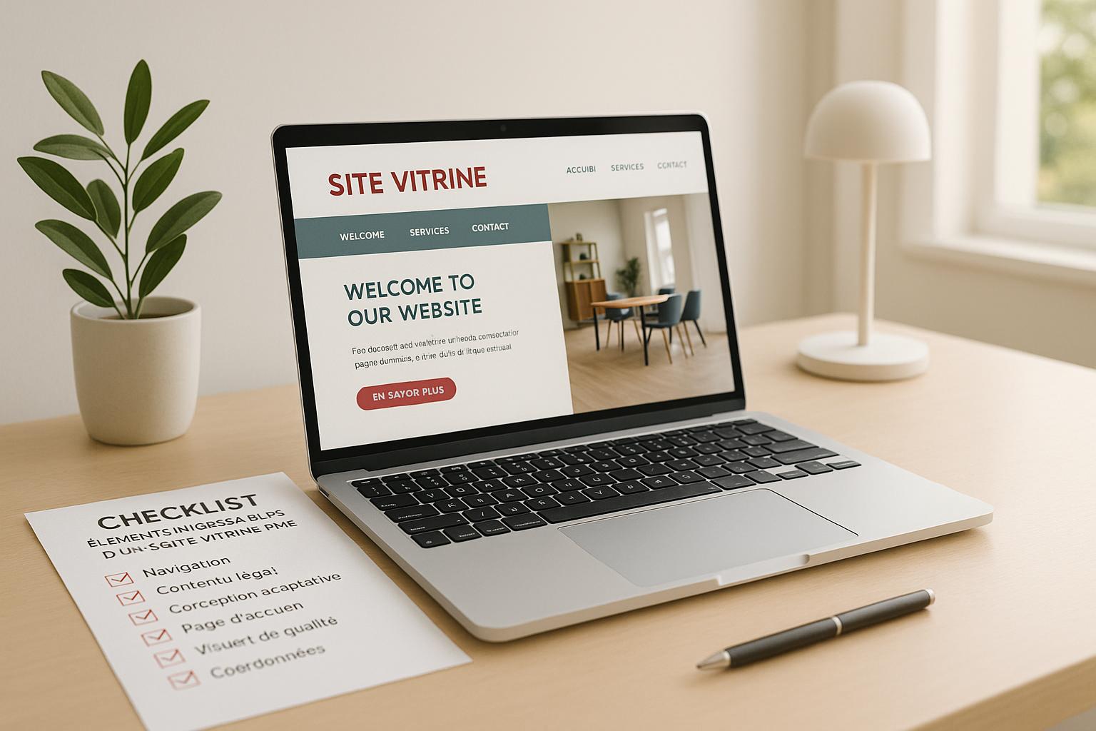 Checklist des éléments indispensables d’un site vitrine PME