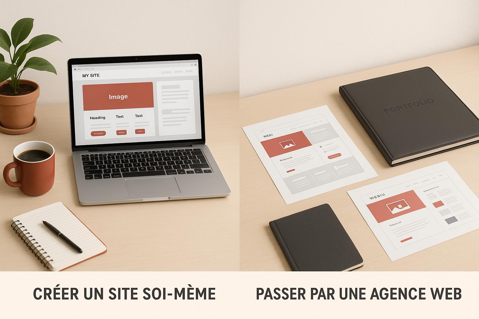 Créer un site soi-même vs passer par une agence web